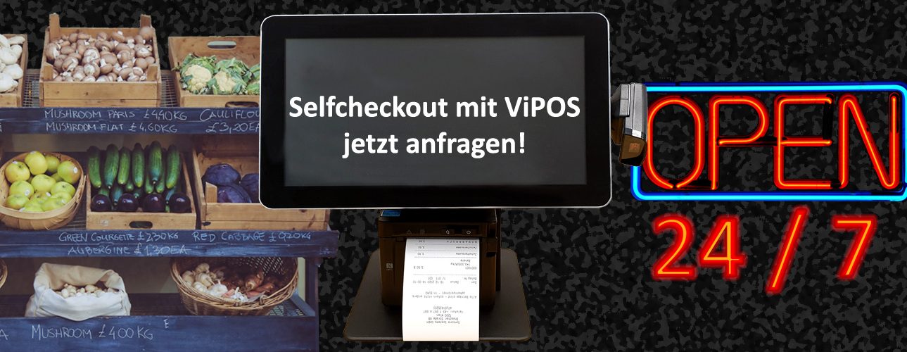 Kassenautomat mit ViPOS Kassensoftware 24 Stunden geöffnet